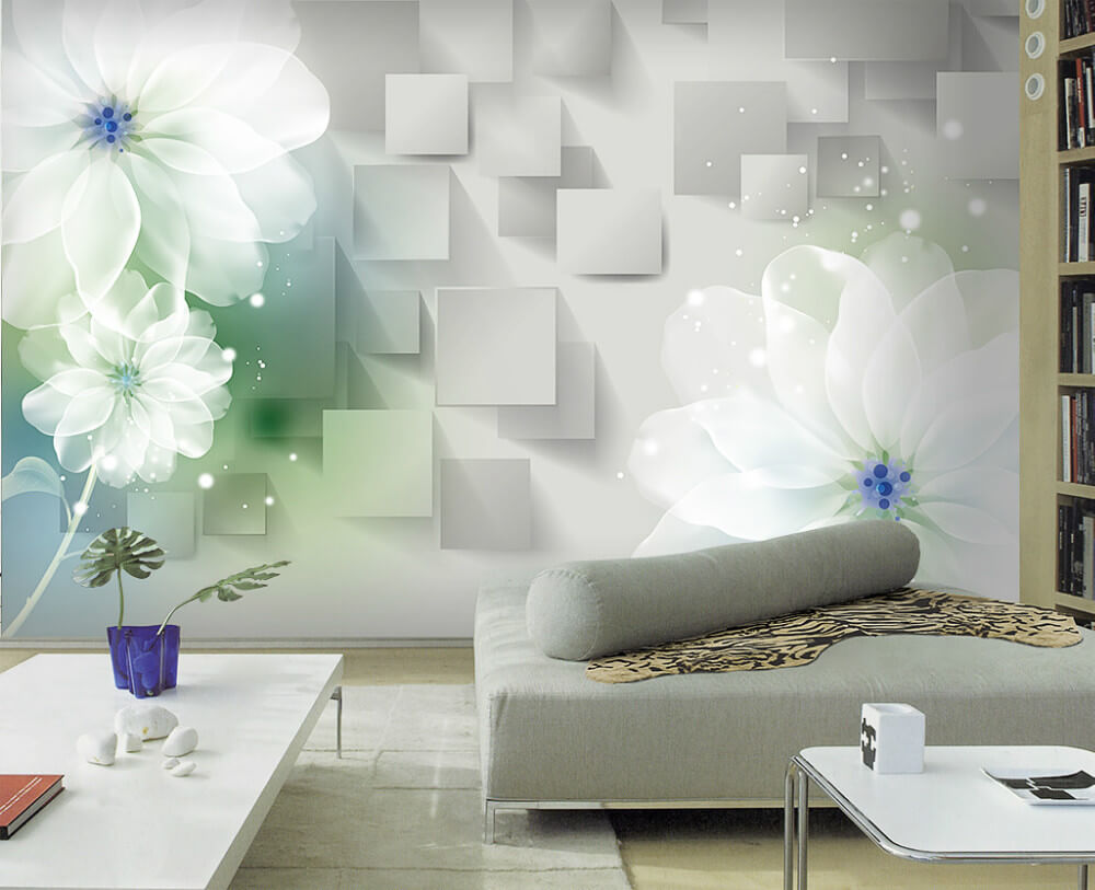 3d living background modern elegant bedroom cool murals sofa unique aliexpress wallpapers source lotus stereoscopic minimalist tv architecturesideas
