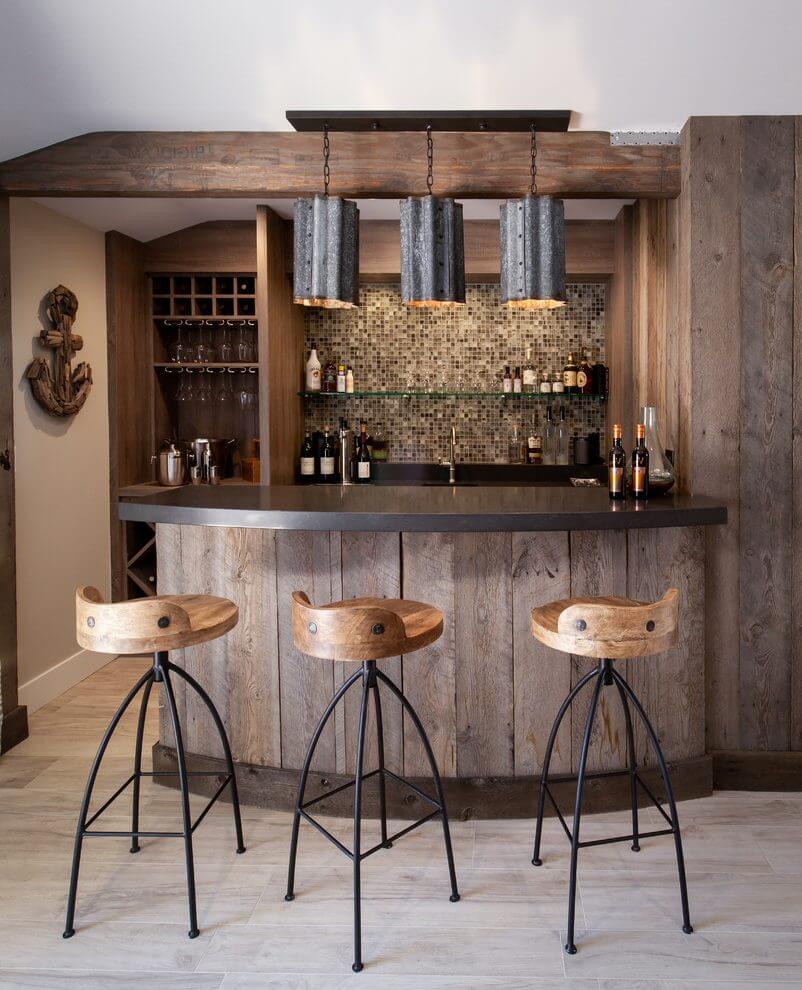 Modern Home Bar for Small Space