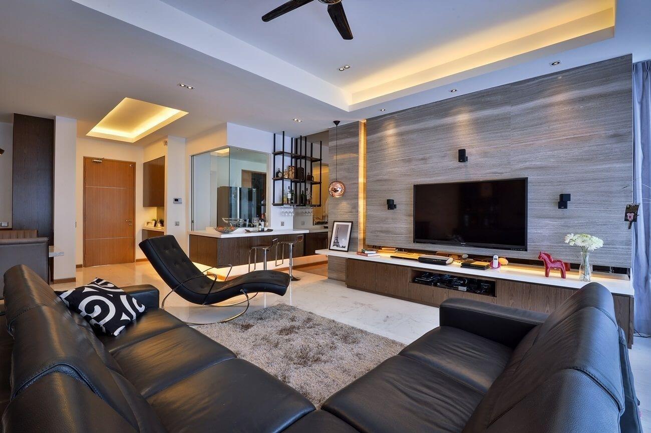 condo interior condominium designs modern interiors room visual stunning twins decor small paint living source