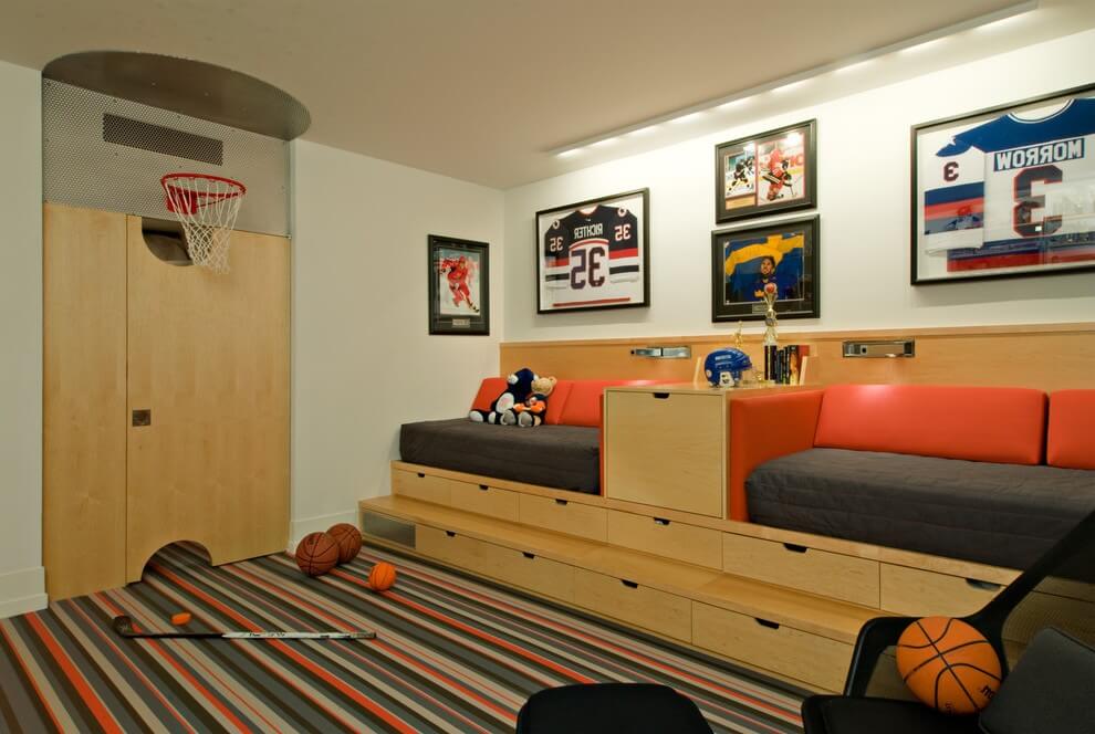  Basketball Themed Kids Room