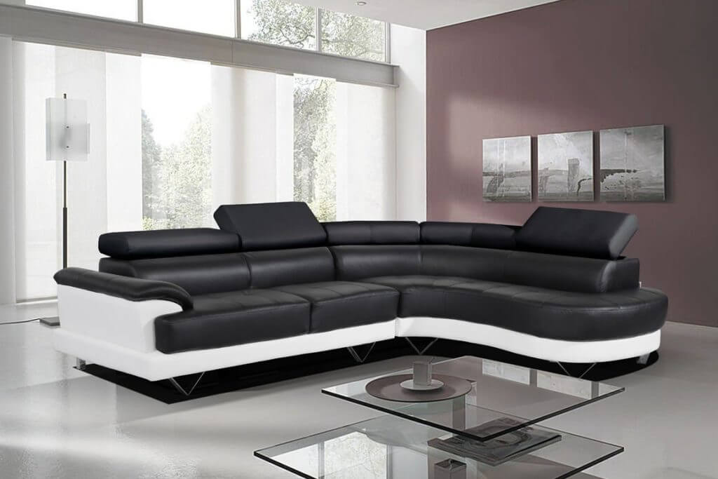 Stylish Living Room With Corner Sofa