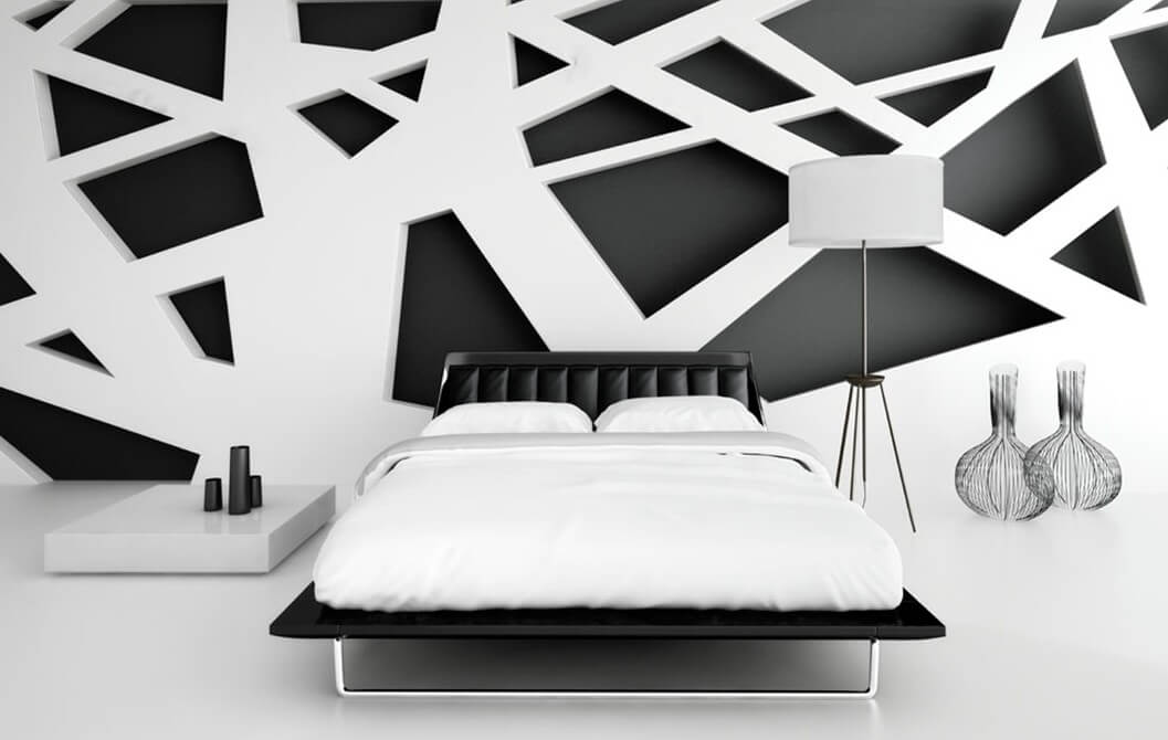 black and white interior design