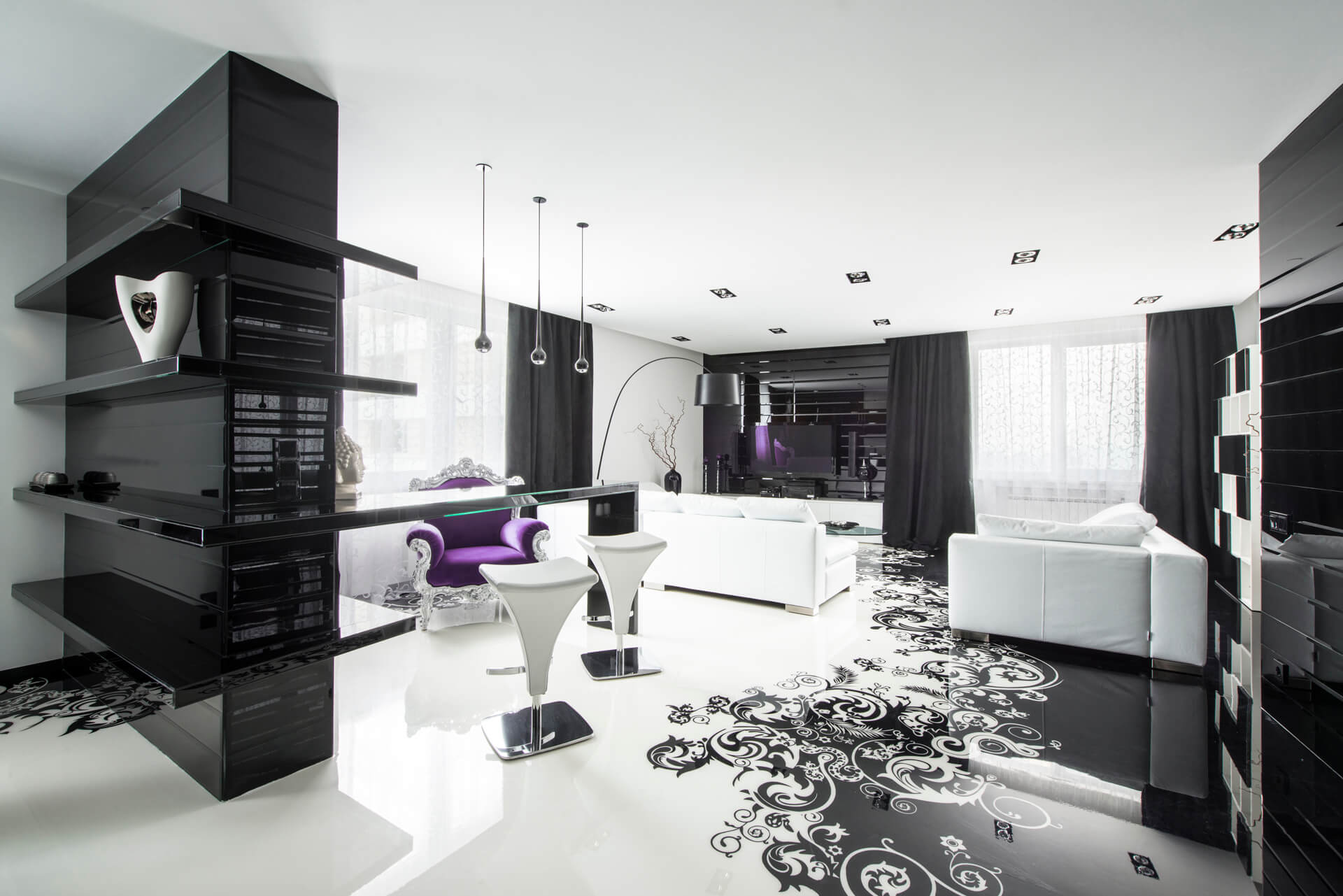 Most Stunning The Black and White Interior Design for You
