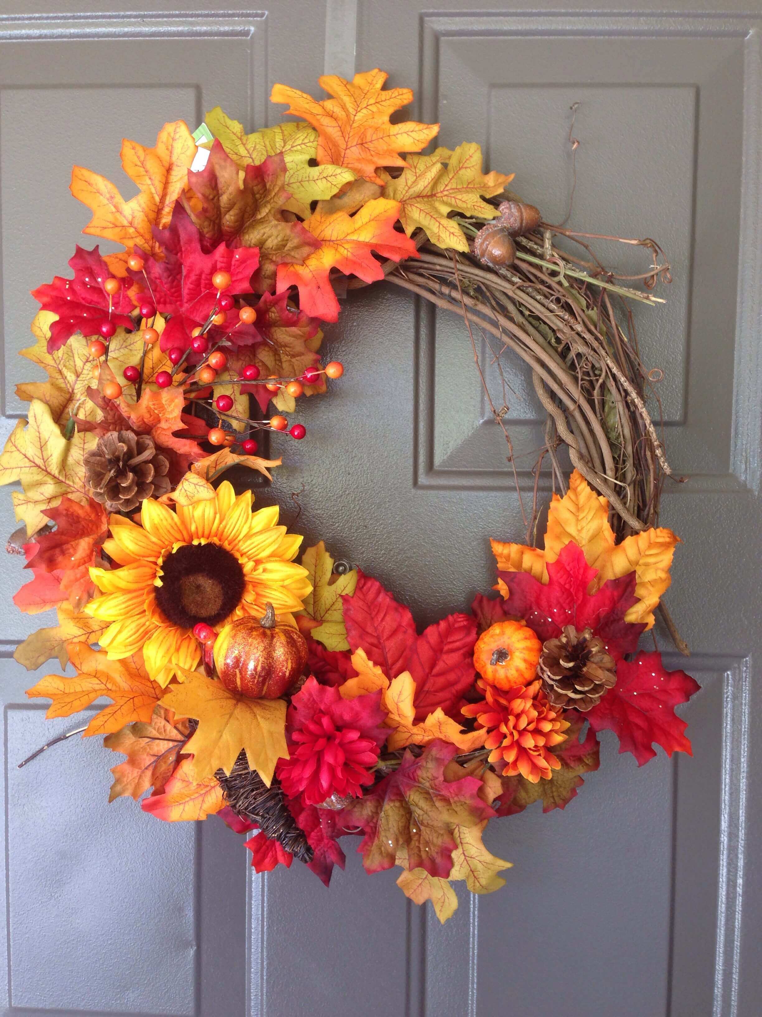 Amazing Thanksgiving Wreath Ideas to Beautify Your Entrance