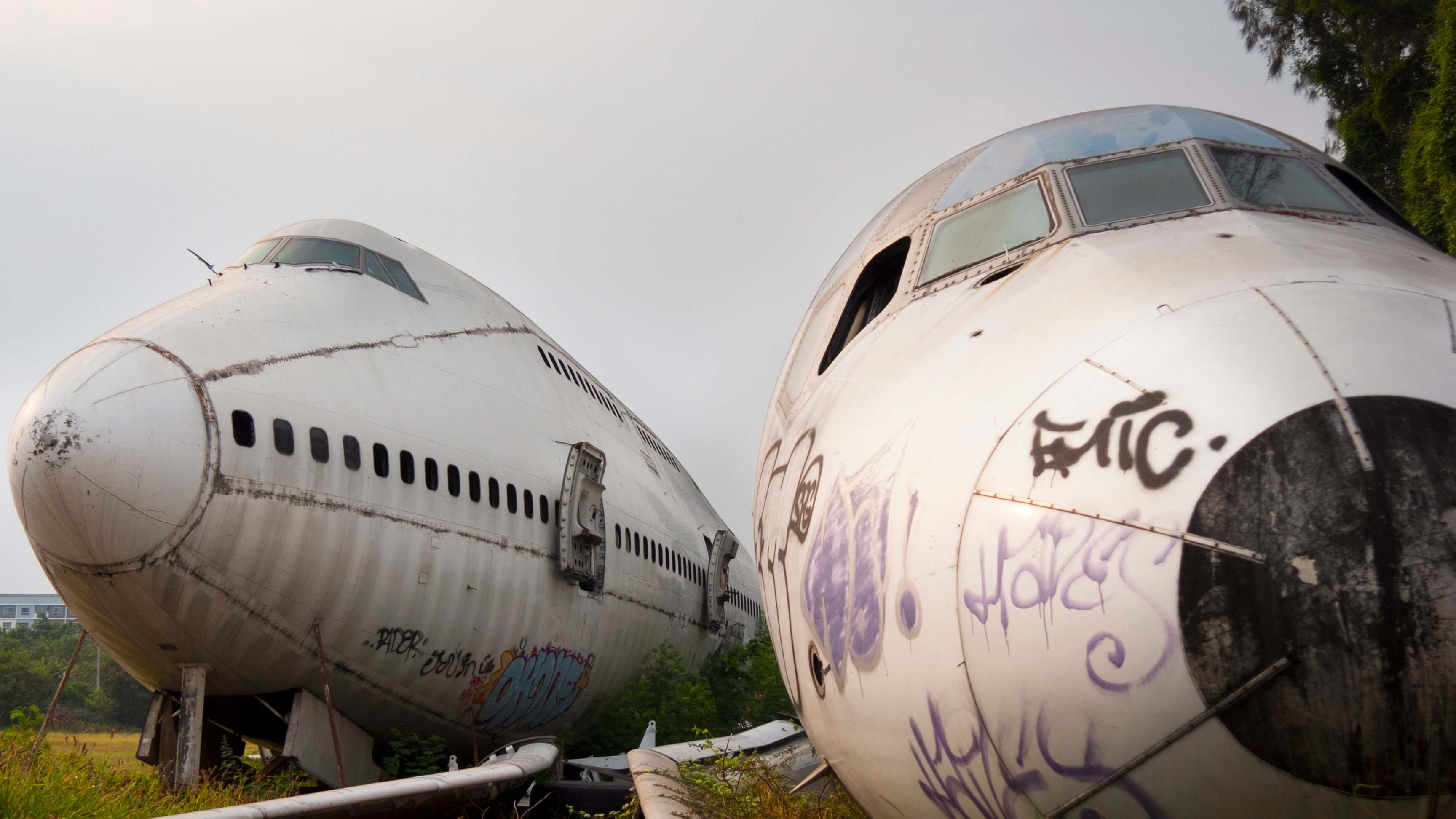 Airplane boneyard