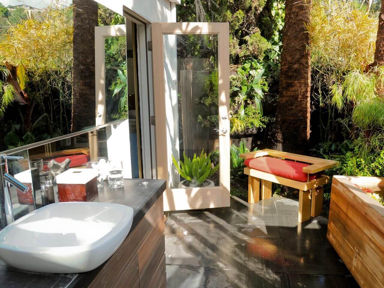 tropical bathroom