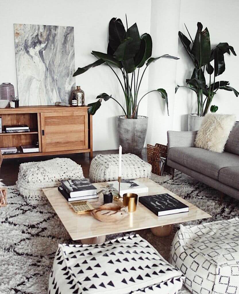 tropical living room