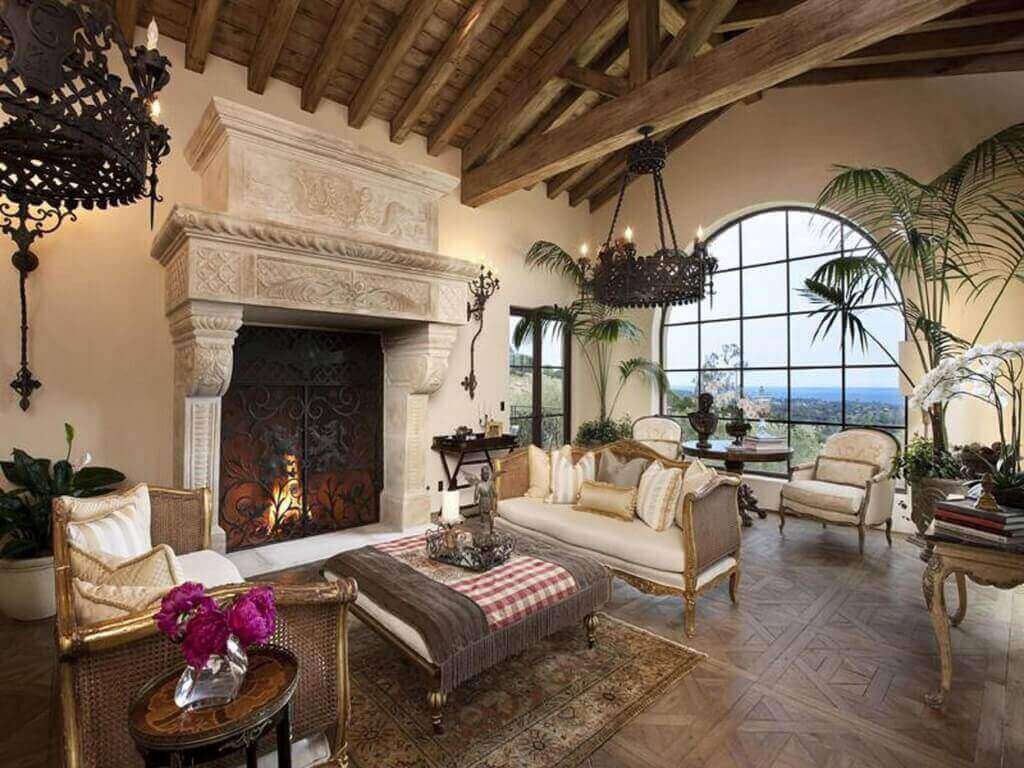 tropical living room