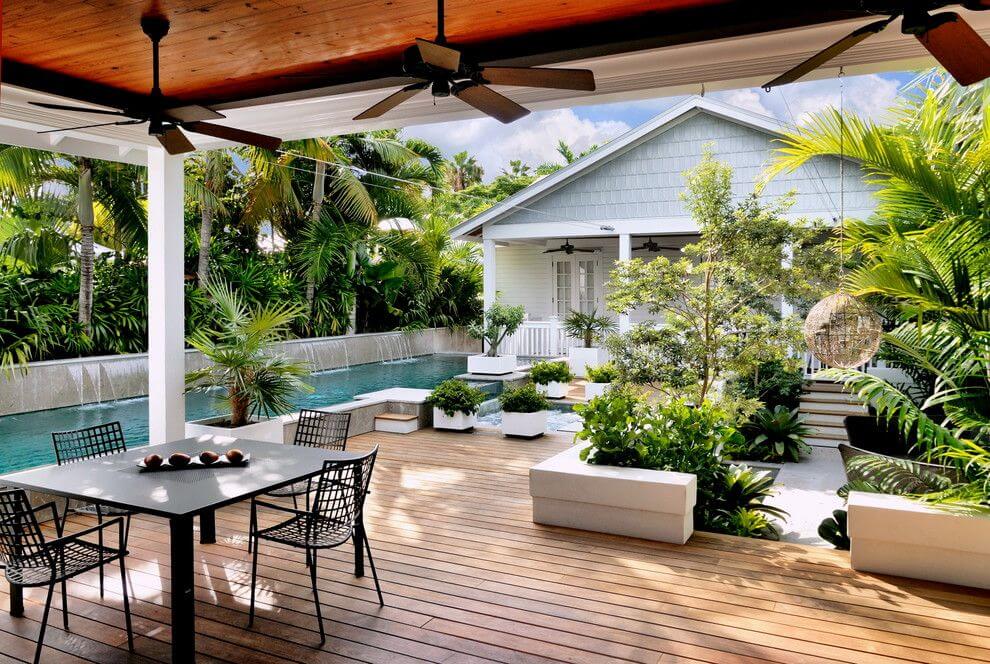 tropical deck ideas