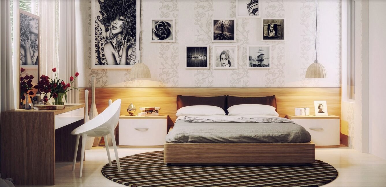 eclectic bedroom
