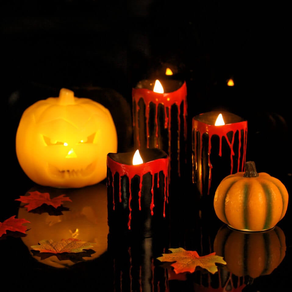 DIY halloween candlesDIY halloween candles