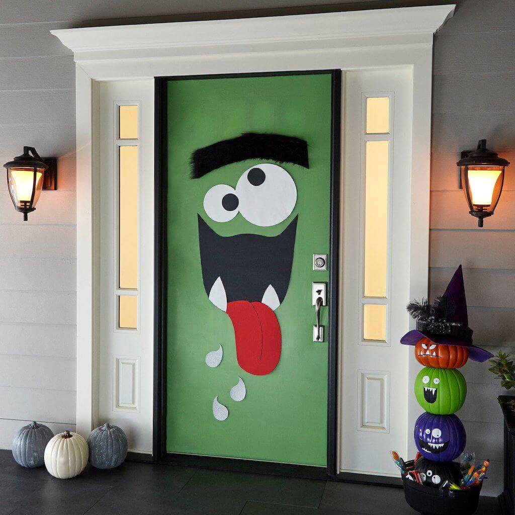 DIY Halloween Door Ideas Funky Designs For A Scary Festival