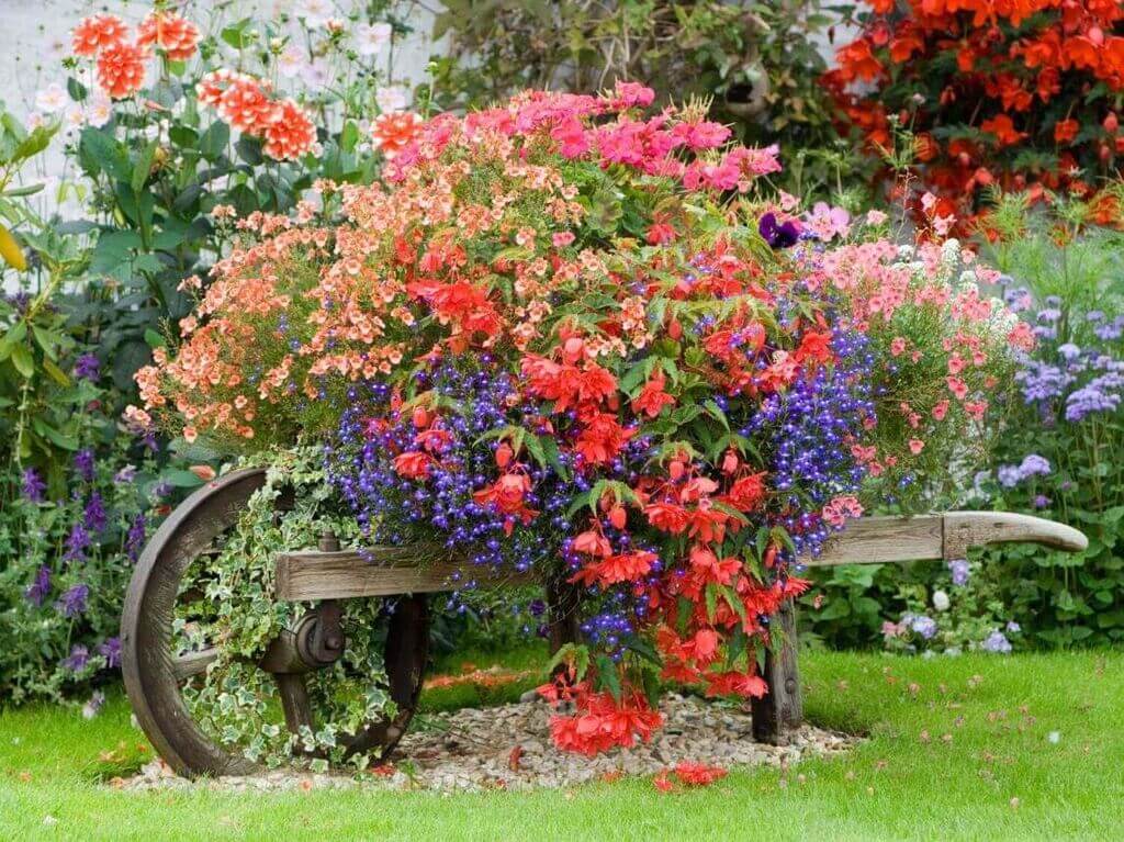 Fantastically Flowered Wheelbarrow