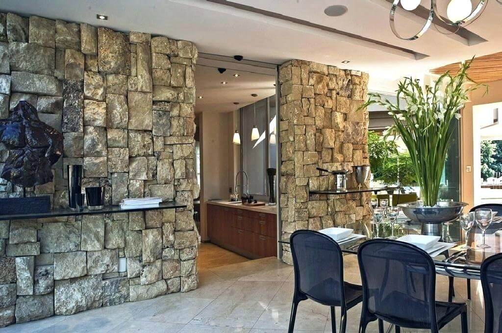 stone wall interior design