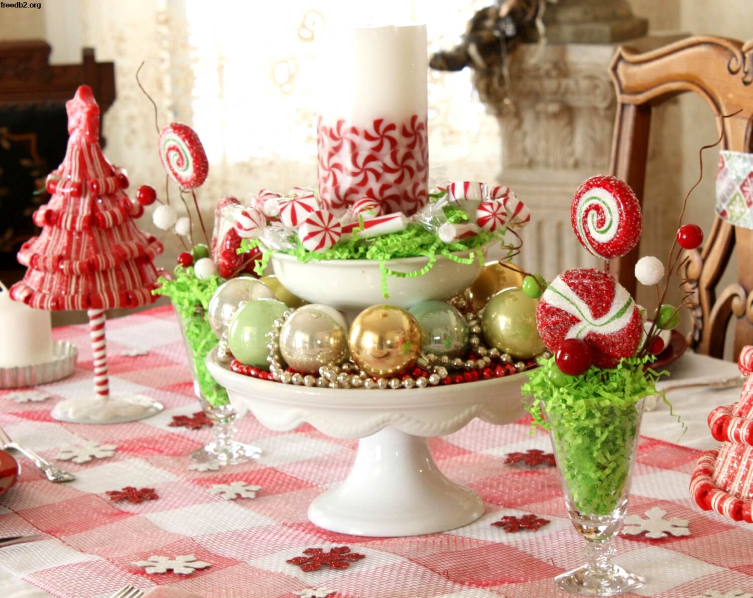 christmas table decoration