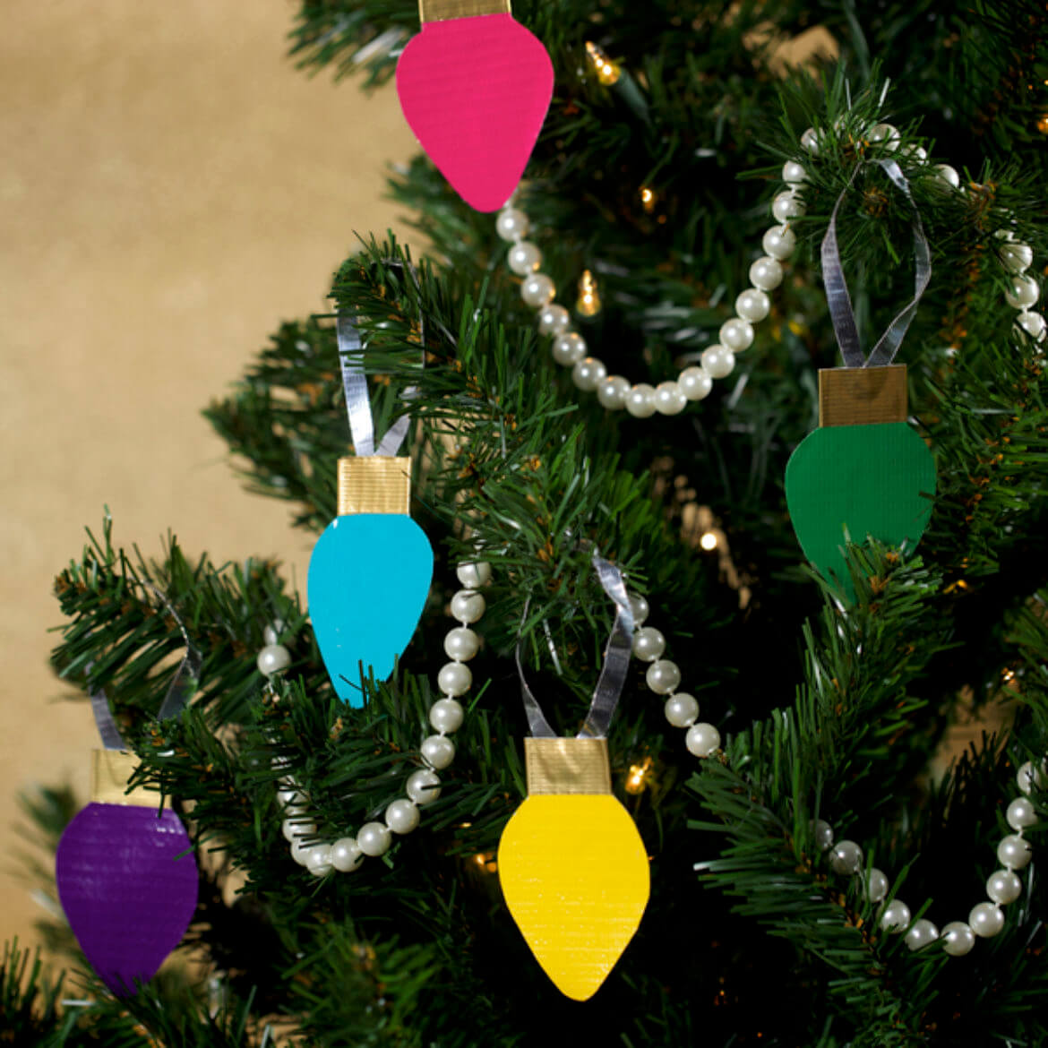 A decorated christmas tree with ornaments on it
