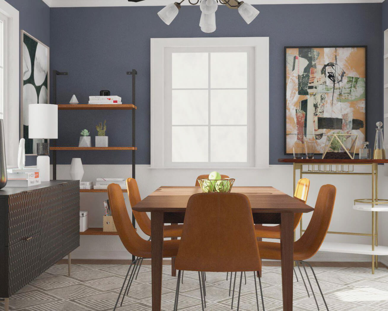 eclectic dining room