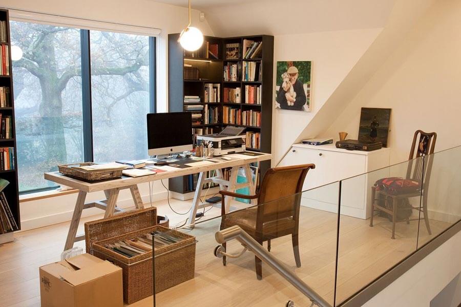 eclectic home office designs