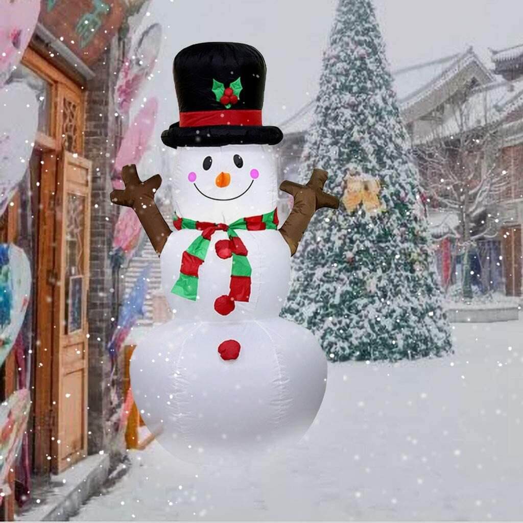 outdoor snowman decorations