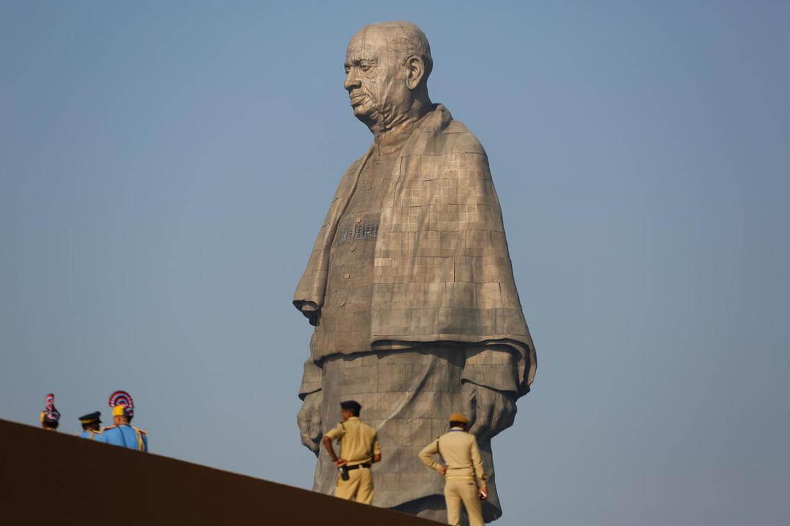 statue of unity by ram sutar