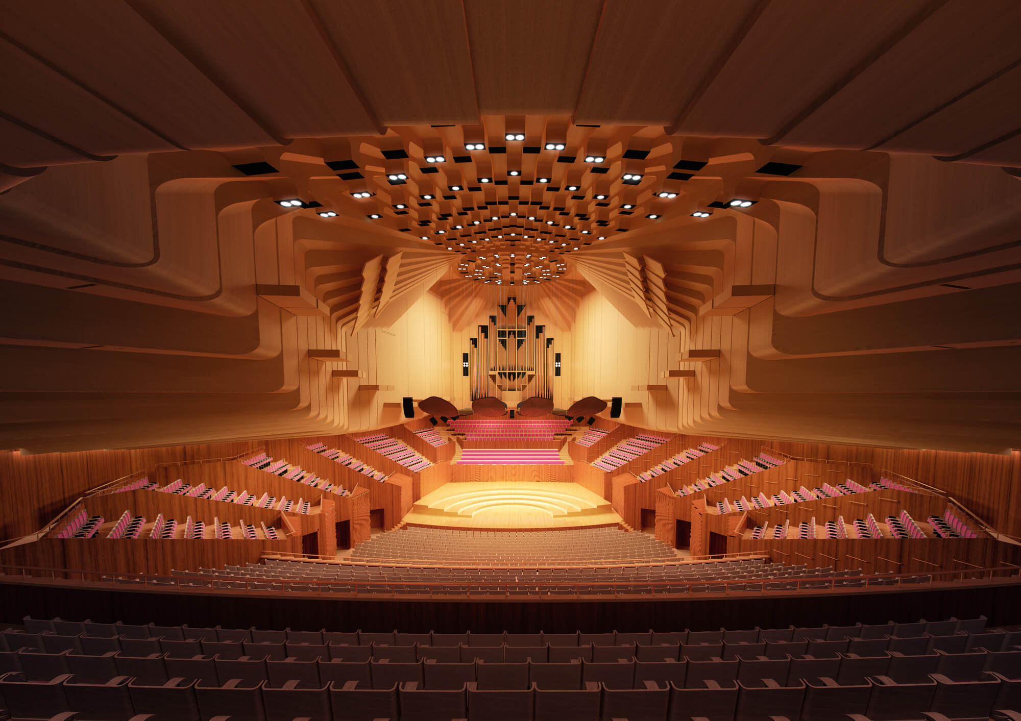 The Interior Decor Of Sydney Opera House