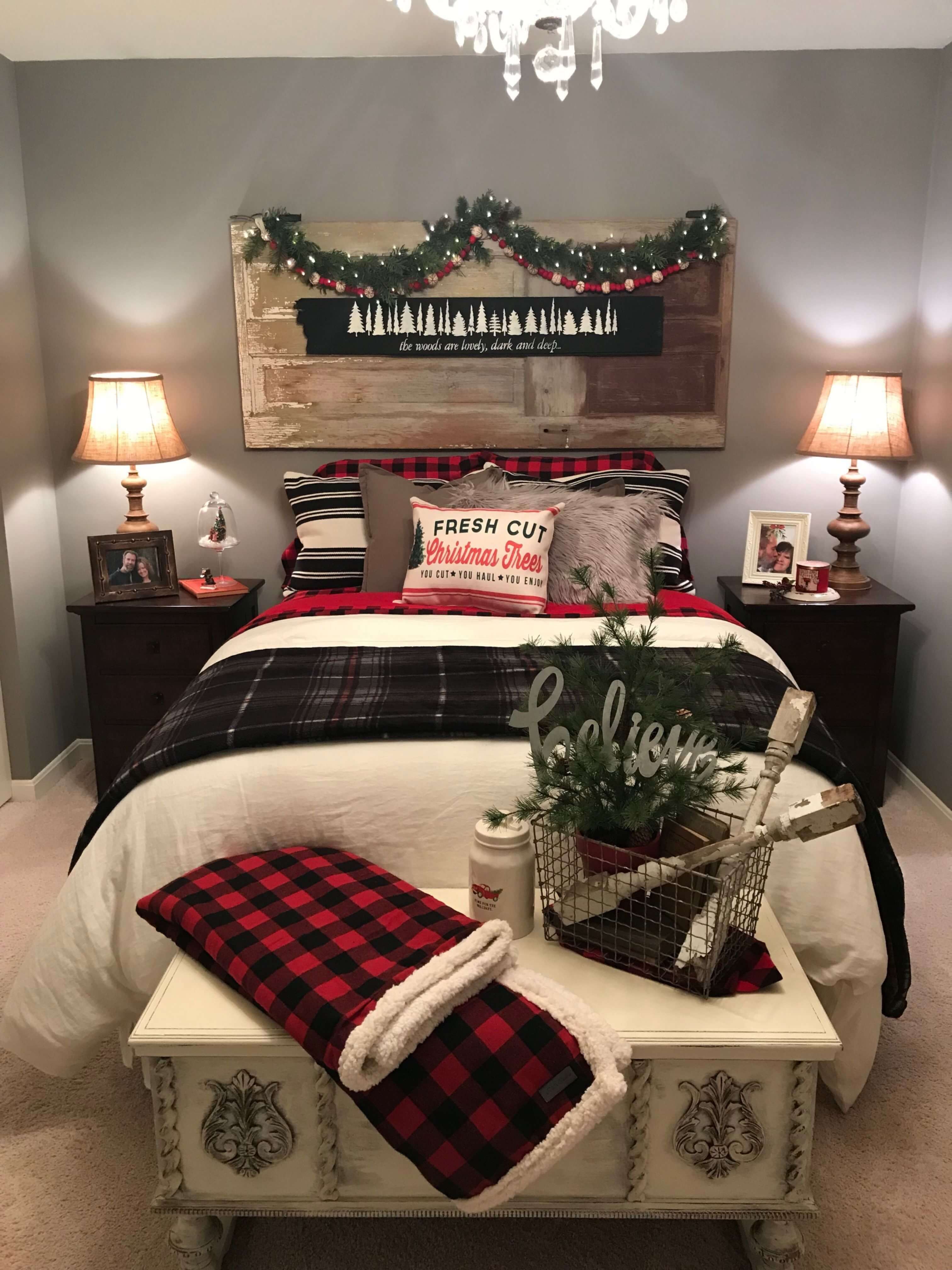 Winter wonderland bedroom decor