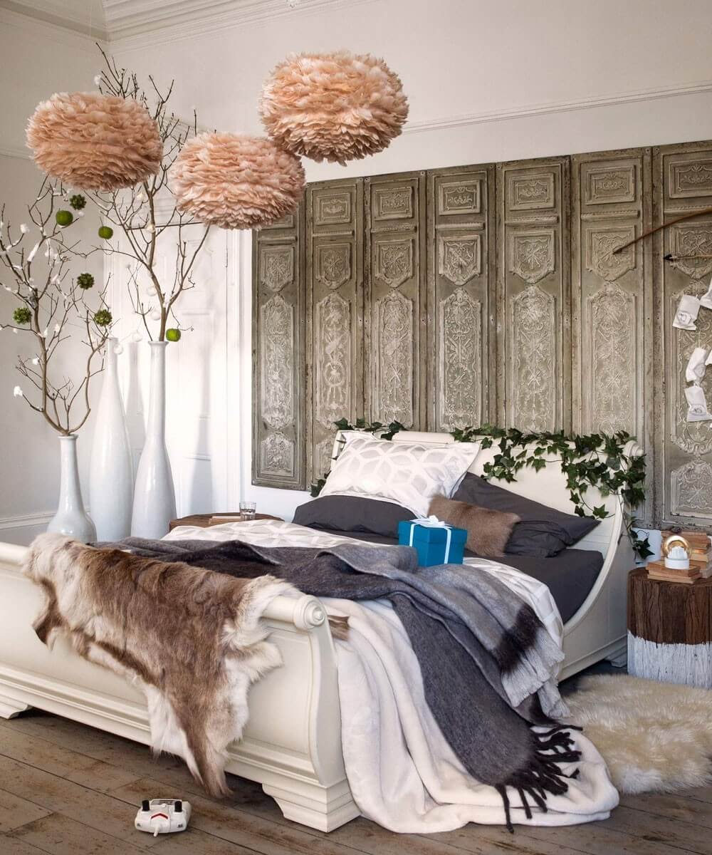 Seasonally inspired bedroom decor