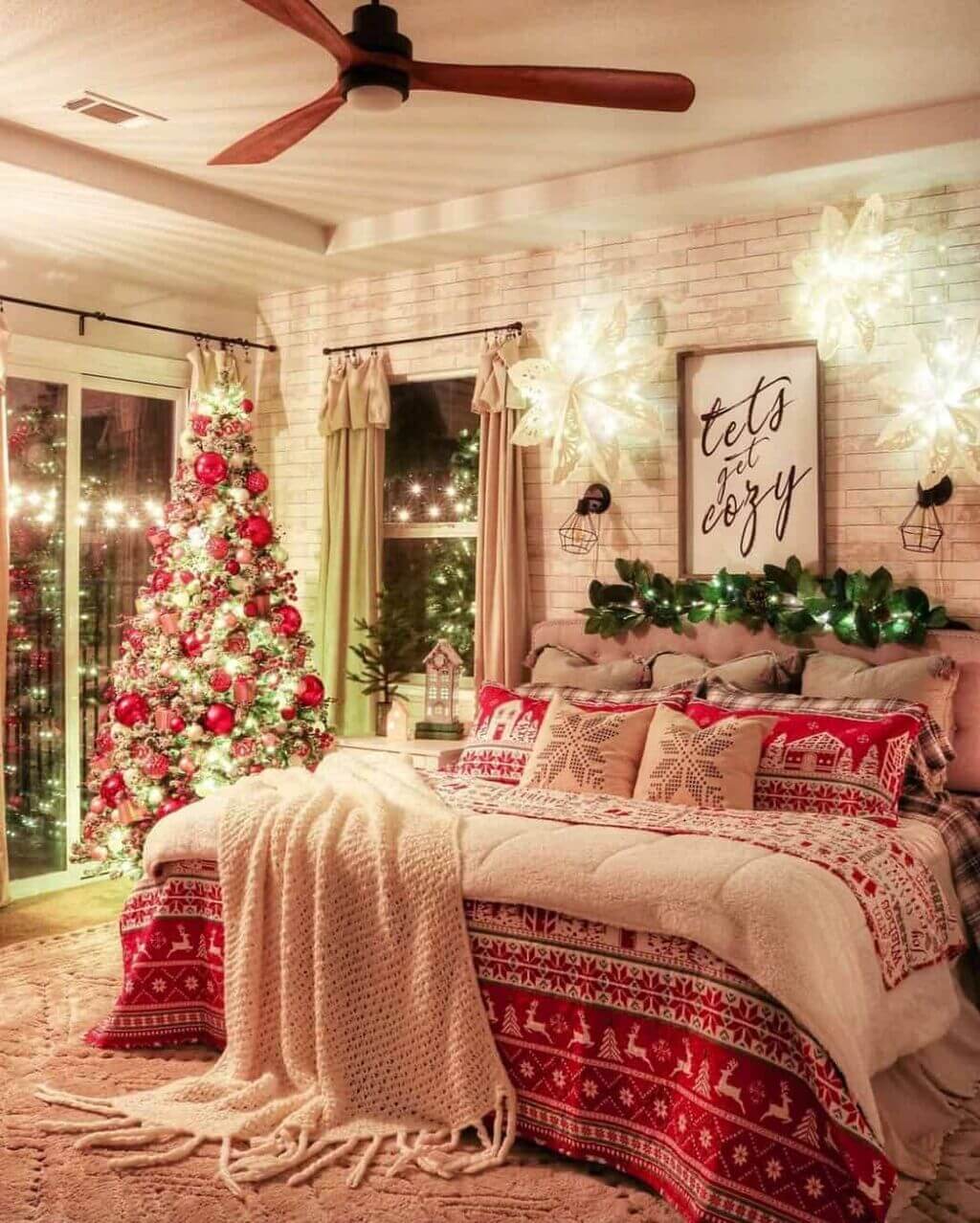 christmas bedroom decor