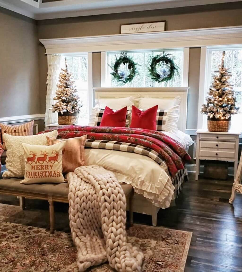 christmas bedroom decor