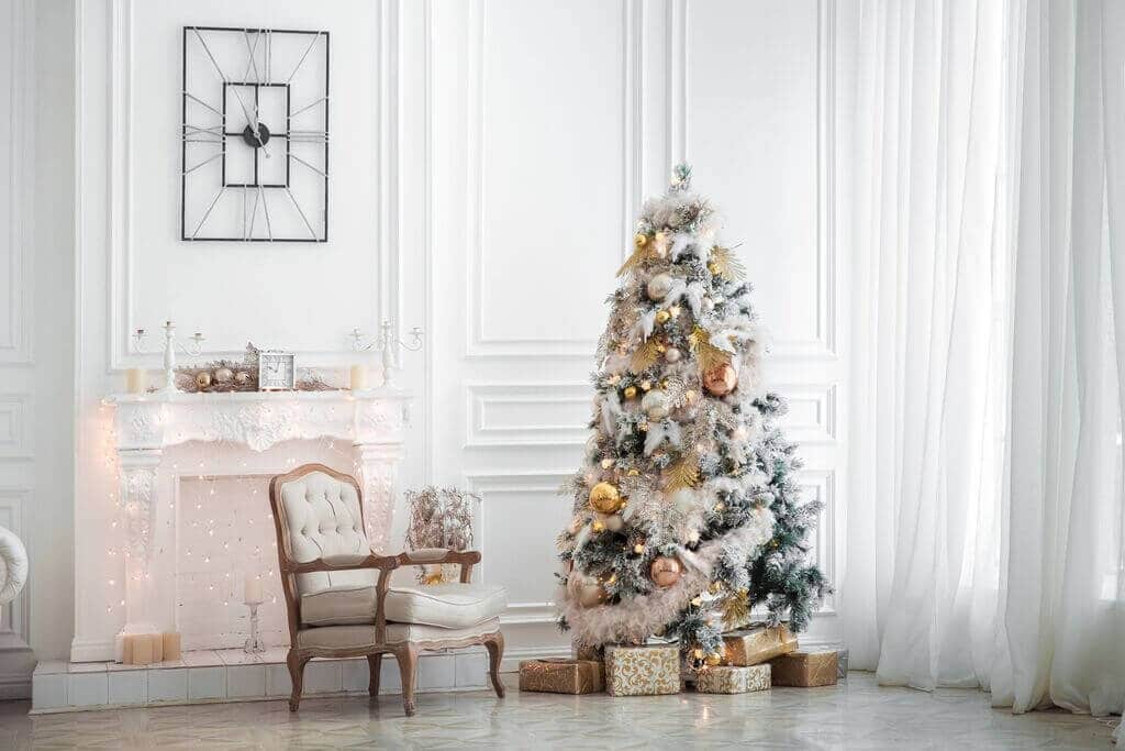 diy white christmas tree decorations
