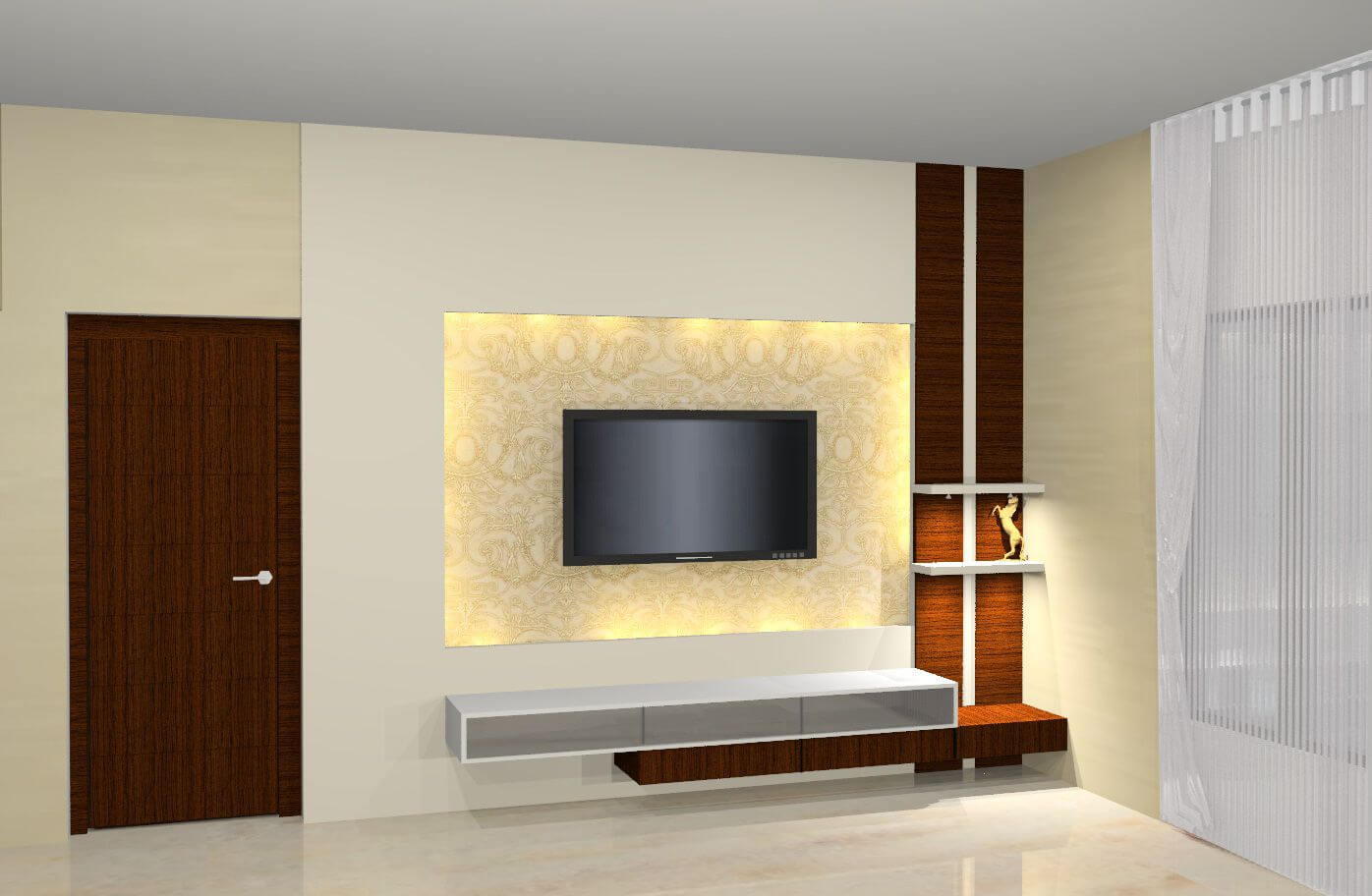 Led Tv Panel Design For Living Room