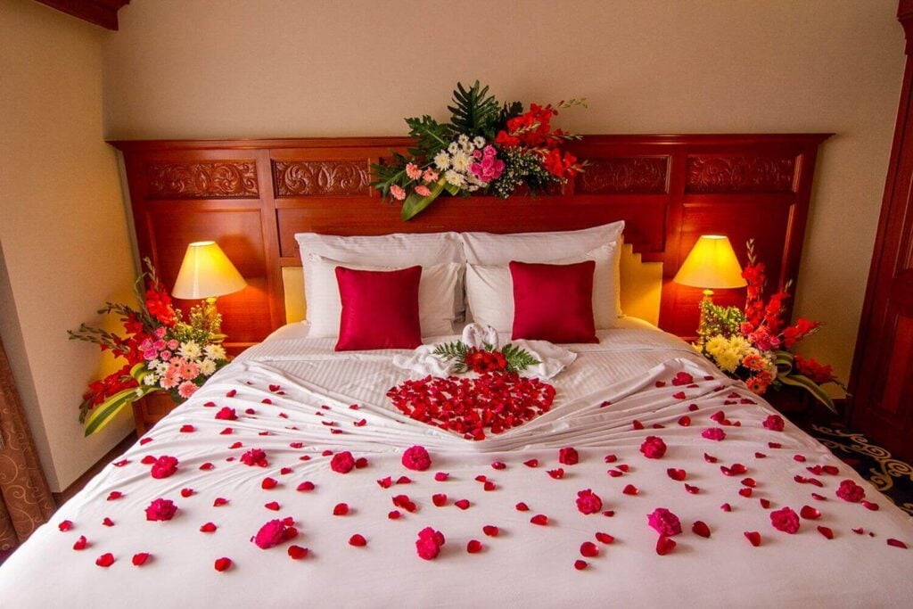 Valentine bedroom decoration
