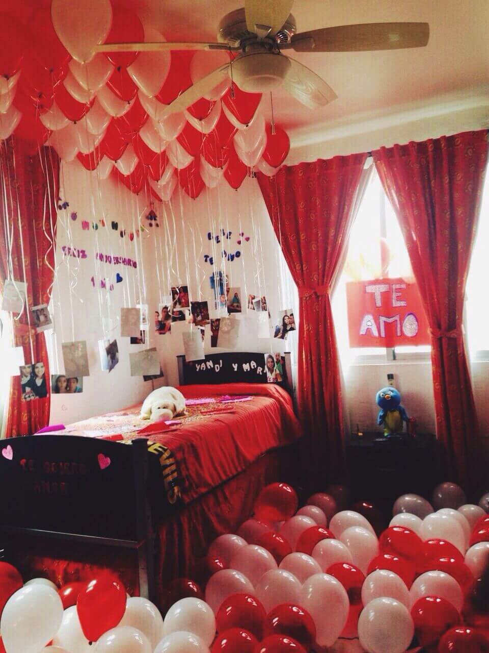 Valentine bedroom decoration