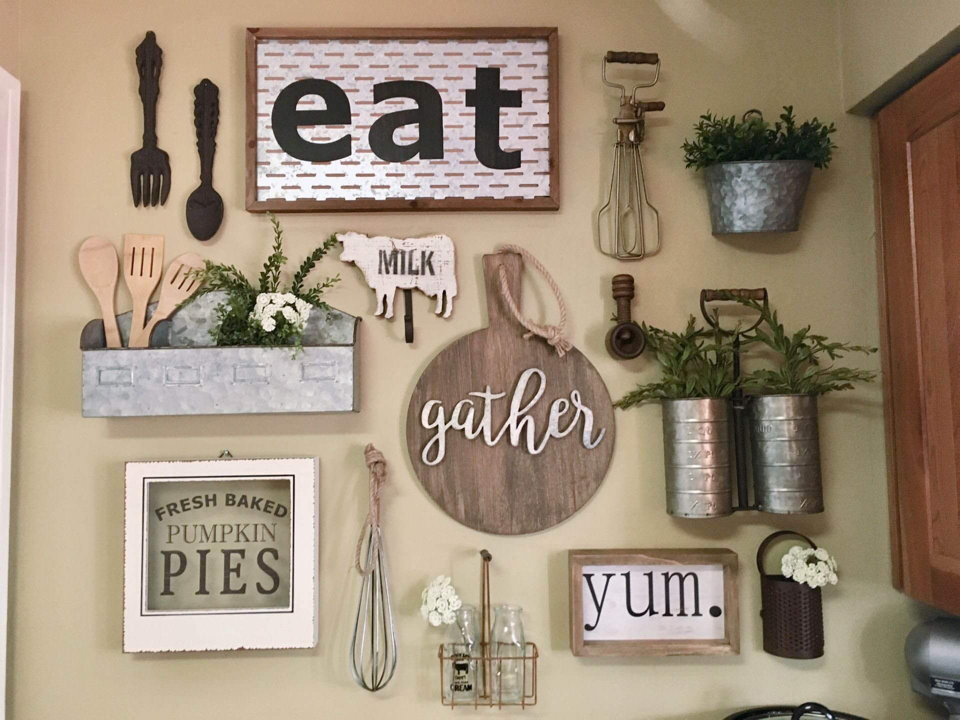 kitchen wall decor idea pinterest