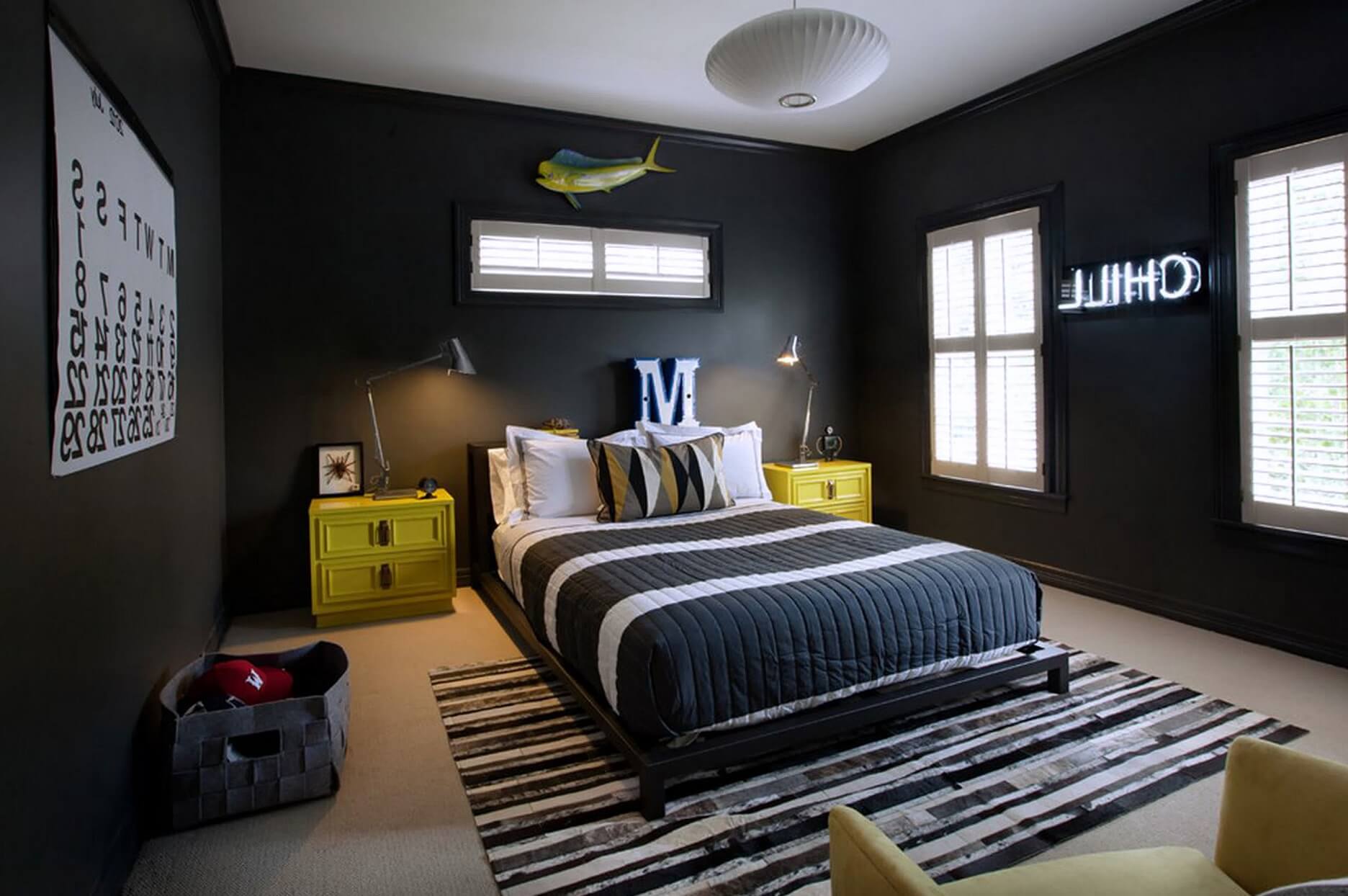 Black Beauty - Black Bedroom Design Ideas