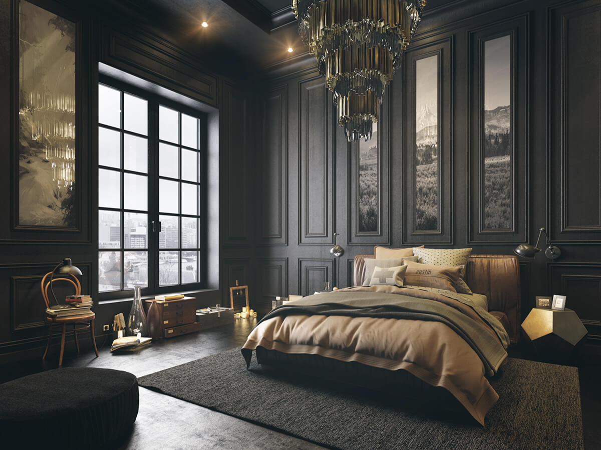 Black Beauty - Black Bedroom Design Ideas