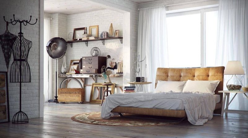 industrial bedroom design ideas