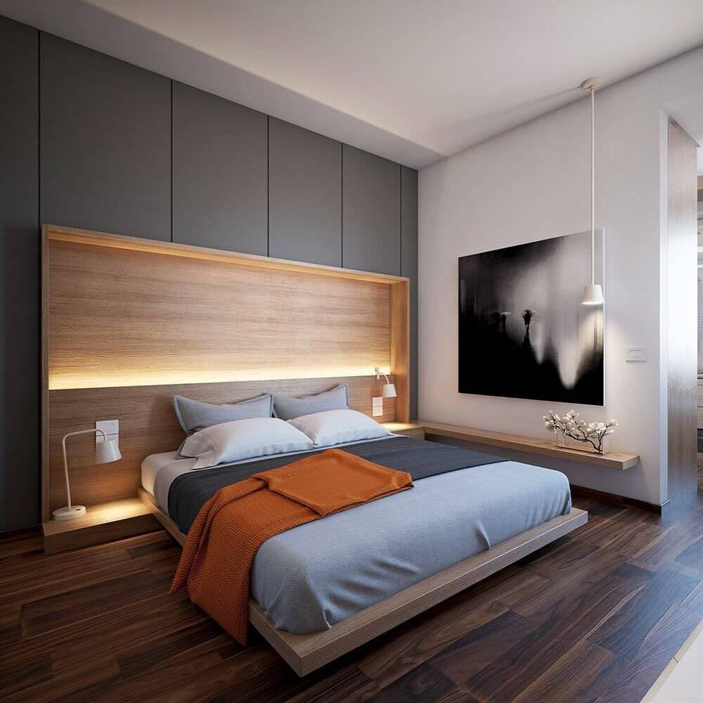 Bedroom With Textured Bedding
