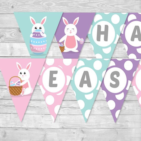 Top DIY Happy Easter Banner To Make In Home