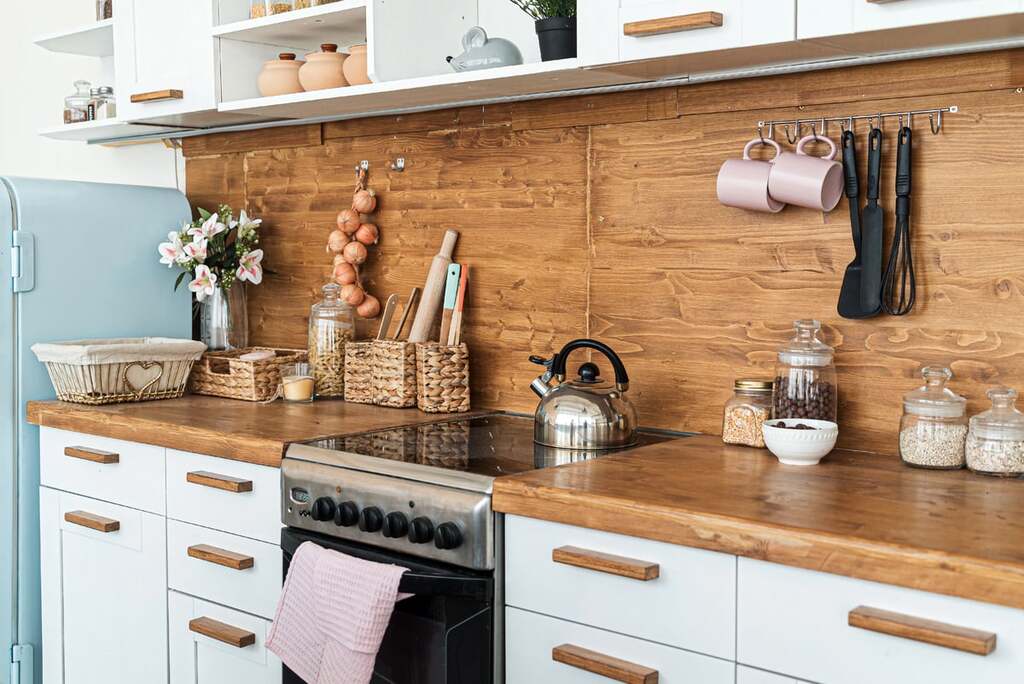 oak kitchen countertop