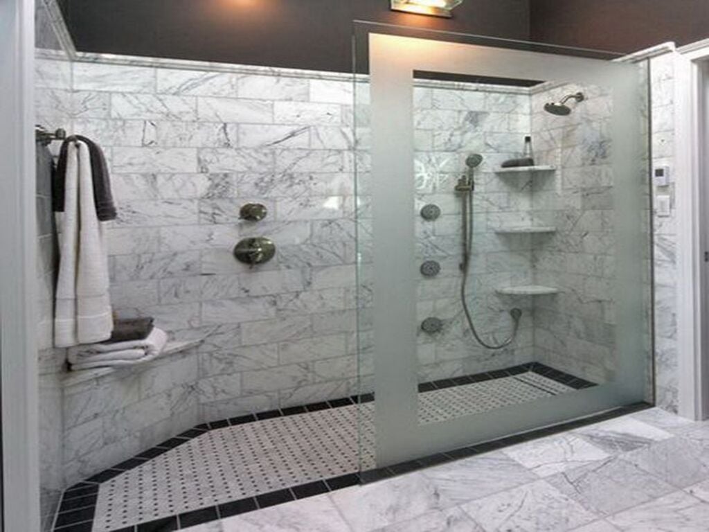 tiled walk in shower ideas