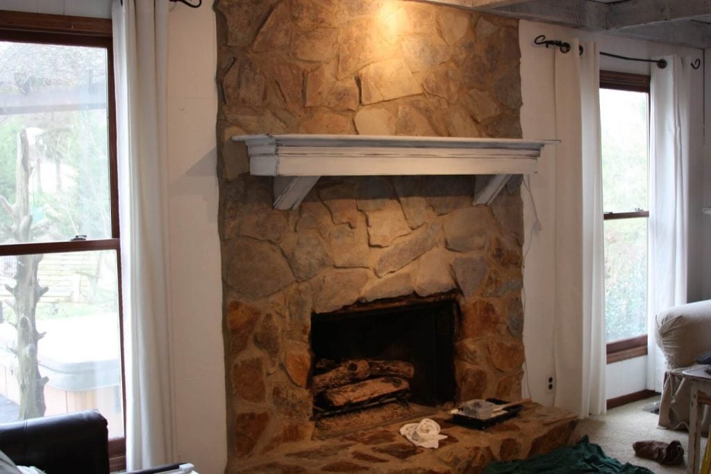 Know Some Stone Fireplace Painting Ideas - Paint Colors For Living Room With Stone Fireplace