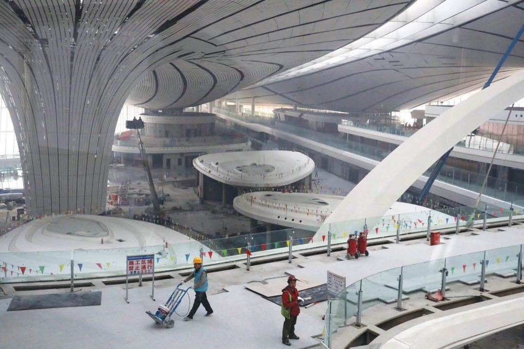 Inside the Beijing Daxing International Airport