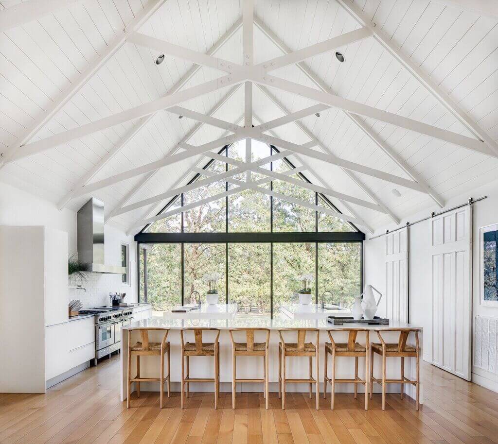 Floor to Ceiling Windows in Kitchen: floor to ceiling