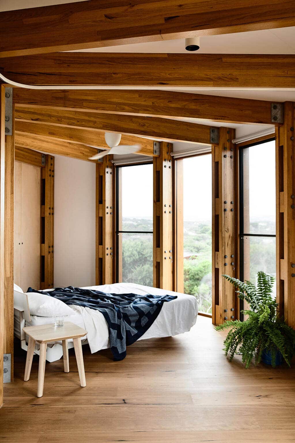 Round Floor to Ceiling Window Design: large windows