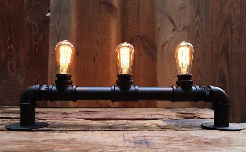 Long Life Lamp Company Vintage Industrial Decor Idea