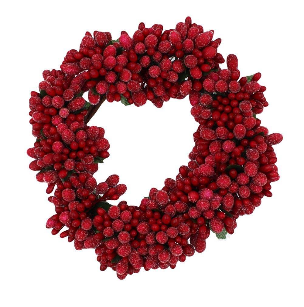 Beaded Berry Wreath