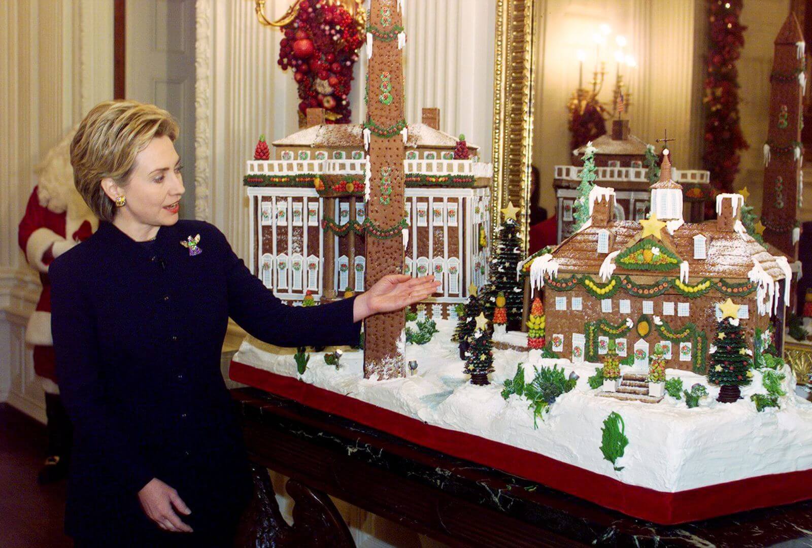 Hillary Rodham Clinton 1999 white house Christmas decoration