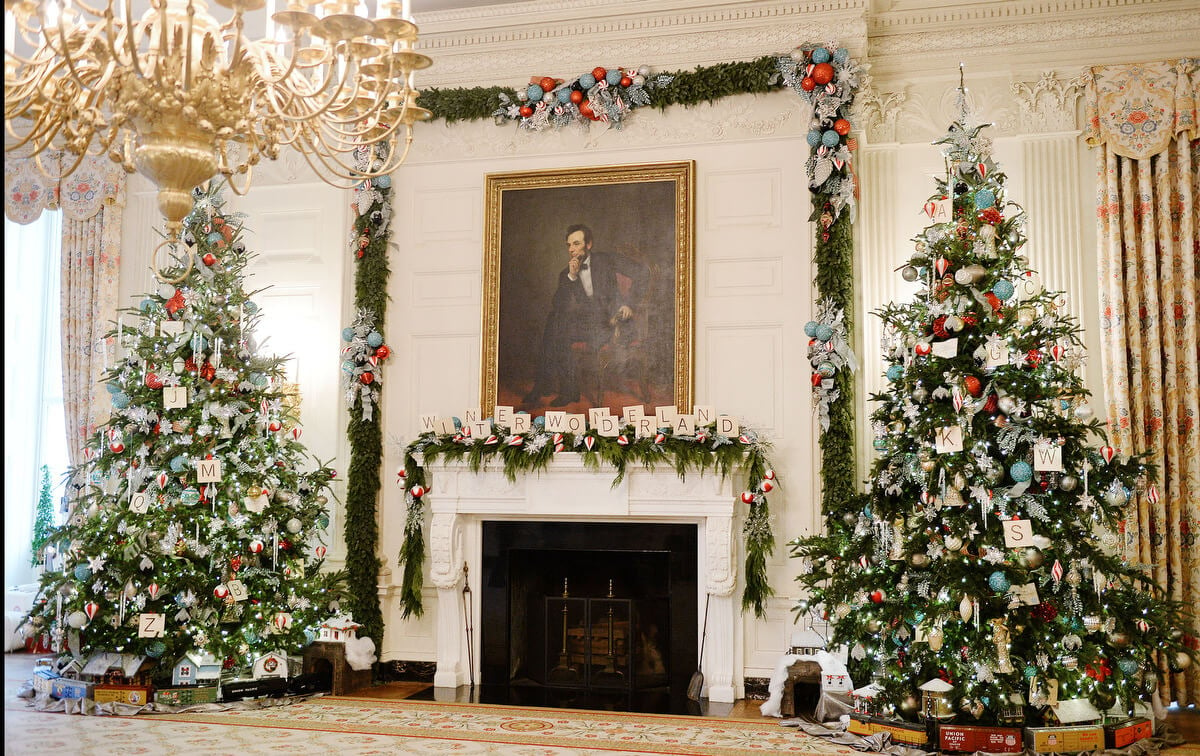 Michelle Obama 2014 white house Christmas decoration
