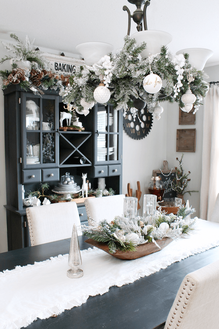 Welcome Winter in Dining Area decorations
